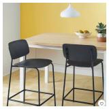 Modern Black Metal Counter Stools - Set of 2 - Retail: $99