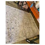 Traditional Oriental Pattern Area Rug in Light Gray and Blue - Retail: $199