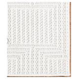 Gertmenian Regent Collection White Textured Area Rug 5x7 - Retail: $299
