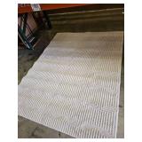 Gertmenian Regent Collection White Textured Area Rug 5x7 - Retail: $299