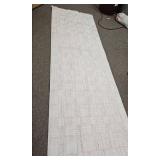 Modern White Cotton Runner Rug