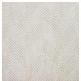 White Geometric Pattern Anti-Fatigue Kitchen Mat