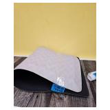 White Geometric Pattern Anti-Fatigue Kitchen Mat