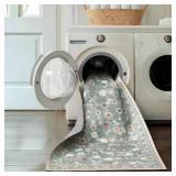 Wyett & Ash 2-Pack Floral Machine Washable Rugs