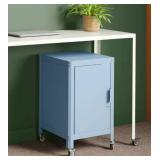 Mobile Metal Storage Cabinet with Lock - Retail: $75