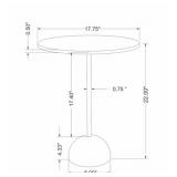 Modern Pedestal Accent Table