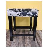 Cow Print Counter Stool with Nail Head Trim