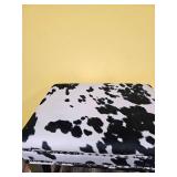 Cow Print Counter Stool with Nail Head Trim