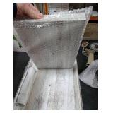 Yalikop Farmhouse Tiered Tray Stand - Wooden Rustic 2 Tier Rectangular Tray Serving Stand for House Kitchen Cake(White)