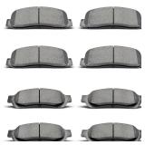 evkingauto D1067 D1069 8pcs Front Rear Ceramic Brake Pads Fit For 2005-2012 Ford F-250 Super Duty,For 2005-2012 Ford F-350 Super Duty
