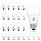 ENERGETIC SMARTER LIGHTING 24-Pack A19 LED Light Bulbs 60 Watt Equivalent, Cool White 4000K, E26 Medium Base, Non-Dimmable LED Light Bulb, ETL Listed