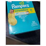 Pampers Swaddlers Diapers, Size 0 (up to 10 lbs), 84 Count, Absorbent, Keeps Baby Dry and Comfortable, Skin Safe Disposable Baby Diaper (Packaging May Vary)