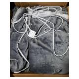 Bedsure Electric Blanket Full Size - Soft Flannel Heated Blanket Full, GentleSoft Fast Heating with 10 Time Settings & 6 Heat Settings, Warm Gift for Grandma (72x84 inches, Grey)