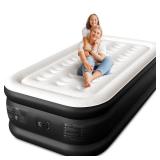 CHERIMOR Twin XL Air Mattress with Built-in Pump, 18 Raised Comfort, 80in Length, 48Hr Leak-Proof Test, Upgraded Honeycomb Pillar Design, Supports 500 lbs, 2-Min Inflation for Home, Guests & Campi