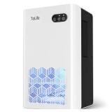 ToLife Dehumidifier for Home, 1000 sq.ft Dehumidifiers for Basement Bedroom Bathroom with 95 OZ Water Tank, Auto Shut Off 7 Colors LED Light, White Black