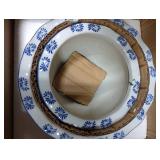 HakkaGirl Blue and White Planters, Succulent Pots Ceramic Plant Pots Indoor with Drainage for Home Decor - Set of 3