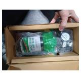 RVGUARD 12V DC Self Priming Water Pump, 3.5 GPM 45 PSI, Green Plastic Diaphragm Pump with Strainer Filter, Adapters, for RV, Yacht, Garden, Camper