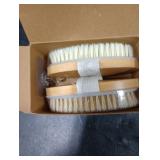 Metene Dry Brushing Body Brush with Soft and Stiff Natural Bristles, Body Exfoliating/Massage Scrub Brush for Cellulite and Lymphatic, Improve Your Circulation, 2 Pack