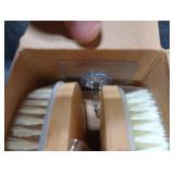 Metene Dry Brushing Body Brush with Soft and Stiff Natural Bristles, Body Exfoliating/Massage Scrub Brush for Cellulite and Lymphatic, Improve Your Circulation, 2 Pack