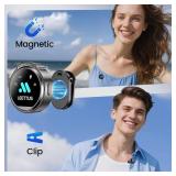 Mini Microphone for iPhone 17/16/15-7/Android/Tablet,Lavalier Wireless Microphones with Dual Receivers, DSP Noise Cancellation,Magnetic Clip,18H, Ideal for Video Recording,Podcast,Interviews, Gifts