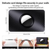 GOCII Compatible with Airtag Wallet Holder 2 Pack,Ultra Thin Card Case Compatible with Airtag,Card Holder for Purse, Handbag, Backpack Wallet, Clutch Bag