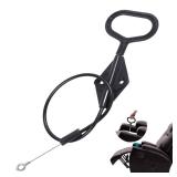 D-Ring Recliner Handle Replacement, Compatible with Lazy boy Handle Parachute Recliner Release Extension Cable, 22 inch Inclined Sofa seat Handle Replacement Accessories