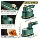 Iron for clothes, clothes steamer handheld for Wrinkle Removal, Small Steam Clothing Irons Foldable portable mini for Travel College Dorm Office Home Garment