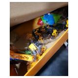 Billeeit Sand Construction Kit with Big Foldable Sandbox and 2.2lbs Moldable Sensory Play Sand, Truck Toys Including Castle Molds and Other Accessories - 36Pc Set for Kids 3+