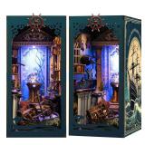 Book Nook Kits for Adults - Ocean Mystery 3D Puzzle with LED | Pirate Shipwreck Diorama & Seashell Decor | Unique Gifts for Adventure Lovers (Blue)