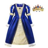 ReliBeauty Medieval Costume Girls Renaissance Princess Queen Costume for Girls Dress up 110