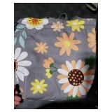 Reusable Lunch Bag,Canvas Drawstring Lunch Bag, Lunch Tote for Work, School, or Picnics, Lightweight & Waterproof, Keeps Food Fresh All Day (Sunflower)