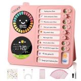 VXVGER Visual Timer for Kids/ADHD with Two Color Screen, Countdown Timer Digital Planner Tool, Daily to-Do List for Schedule