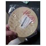 Newborn Announcement Sign, 5.9in Wooden Hello World Baby Welcome Sign Birth Baby Name Plaques for Newborn Boys and Girls Photo Props Shower Hospital Nursery (Light Pink)