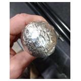 Vintage Walking Cane Wooden Walking Stick Silver Brass Handle knob Black Wood Stick - Victorian Cane - Fancy Cane for Men and Women