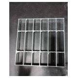 MOSINSBO Galvanized Steel Drain Grate 9x9 in for NDS Catch Basin, B-Class 28100 lbs Heavy-Duty Outdoor Driveway Trench Drainage Grate for Polylok, Square Metal Channel Sewer Cover (True 8.9x8.9)