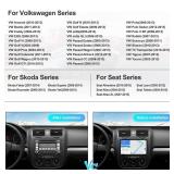 6G+128G Android 15 Car Stereo for VW Passat Golf MK5 MK6 Jetta T5 EOS Polo Seat Sharan with Wireless Carplay Android Auto 9 Touchscreen Car Radio with Bluetooth 5.0 GPS WiFi FM Backup Camera