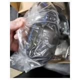 WallarGe Wireless Headphones for TV Watching with RF Transmitter Charging Dock, Plug and Play, 100 Ft Wireless Range, Rechargeable 20 Hour Battery (Black with Blue)