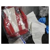 TUVWYSZ Red Cap with Yellow Flag White Collar With Blue Bow Tie Red Suspenders 3-Piece Accessory Kit for Costume (One-set)