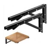 Heavy Duty Folding Shelf Brackets - Set of 2