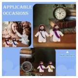 AKFAHOIF 30PCS Little Jesus Figures, Mini Jesus Figurines in Bulk, Multicolor Tiny Jesus Figures, Miniature Figurines to Hide and Seek Religious Gifts for Easter Egg Stuffers