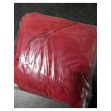 NICETOWN Christmas Red Velvet Blackout Curtains 84 inches Long 2 Panels for Bedroom, Wall Decor Soundproof Privacy Protection Panels for Home Theatre/Film Room/Stage (Rod Pocket Design)