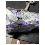 Jusdreen 20 Inch LED Lavender Wreath with Butterflies, Floral Decor for Front Door, Farmhouse Wedding, Spring Summer and Christmas Holiday Decorations