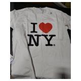 I Love NY T-Shirt Classic White Large