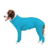 Hamiledyi Dog Onesie Anti-Licking Dog Bodysuit Spay Surgical Recovery Suit for Dogs Pet Cone Alternative After Surgery Dog Shedding Suit for Female Male Neuter Dogs Claming Pajamas (Blue, Medium)