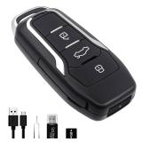 Kiewn 64GB Spy Camera Car Key,360 Minutes Battery Life, Mini Nanny Cam Hidden Camera,Small Hidden Camera with HD 1080P,Surveillance & Security Spy Hidden Cameras