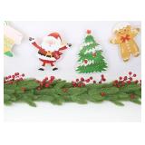 100 Pcs Artificial Pine Branches, Christmas Tree Filler Green Plants, Faux Needle Stems for Garland Wreath Decorating, Evergreen Picks