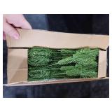 100 Pcs Artificial Pine Branches, Christmas Tree Filler Green Plants, Faux Needle Stems for Garland Wreath Decorating, Evergreen Picks