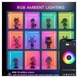 42inch WiFi Night Light Radar Motion Sensor Silicone LED Under Cabinet Lights RGB CCT White 2700K-6500K, Waterproof, APP Control, Dimmable Timing, for Google Home Alexa, for Kitchen, Under Counter