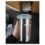 STANLEY All In One French Press Coffee Maker 32 oz | 5 Minute Brew, 4 Hours Hot | Mesh Filter for Coffee Grounds | Insulated Stainless Steel French Press | BPA-Free | Stainless Steel Shale