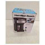 Hamilton Beach Works with Alexa Smart Coffee Maker, Programmable, 12 Cup Capacity, Black and Stainless Steel (49350)